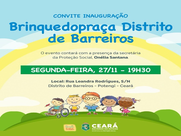 Inauguração Brinquedo-Praça e Academia Popular no Distrito de Barreiros
